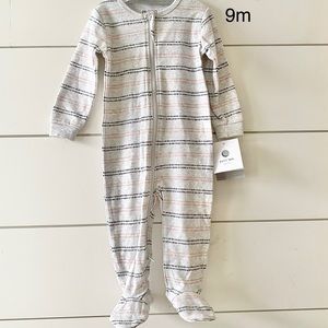 NWT Petit Lem Footed Sleeper Onesie 9 Months